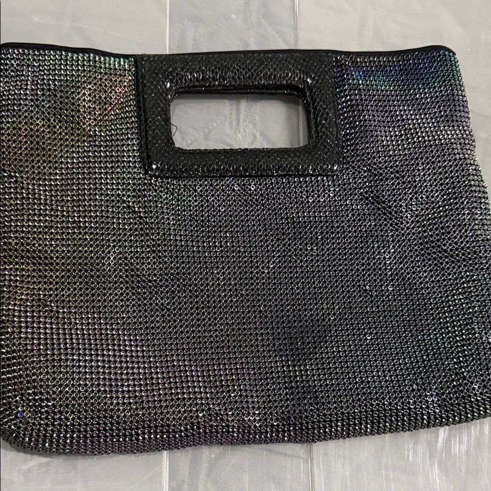 BCBG MAXAZRIA Elegant Black Mesh Women's Bag - Picture 3 of 6